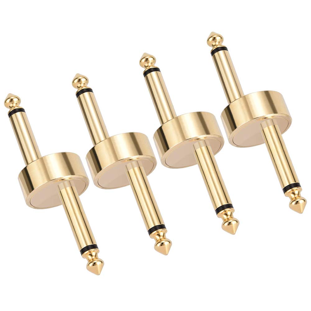 OTraki 4 Pack Guitar Pedal Cables Pedal to Pedal Connector for Effect Pedalboard Space Saving Gold Pack
OTraki 4 Pack Gu