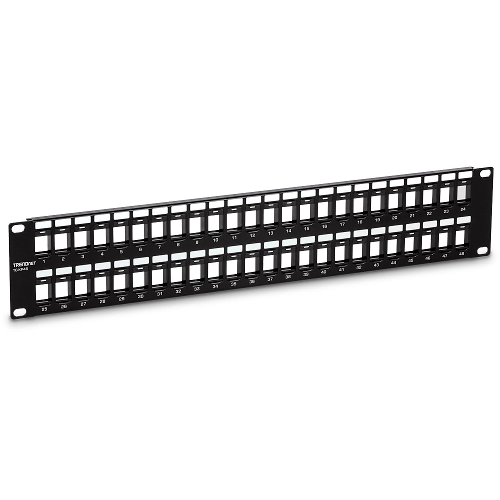 TRENDnet 48-Port HD Keystone Patch Panel for 19" Rackmount Housing, Recommended with Cat6 Jacks