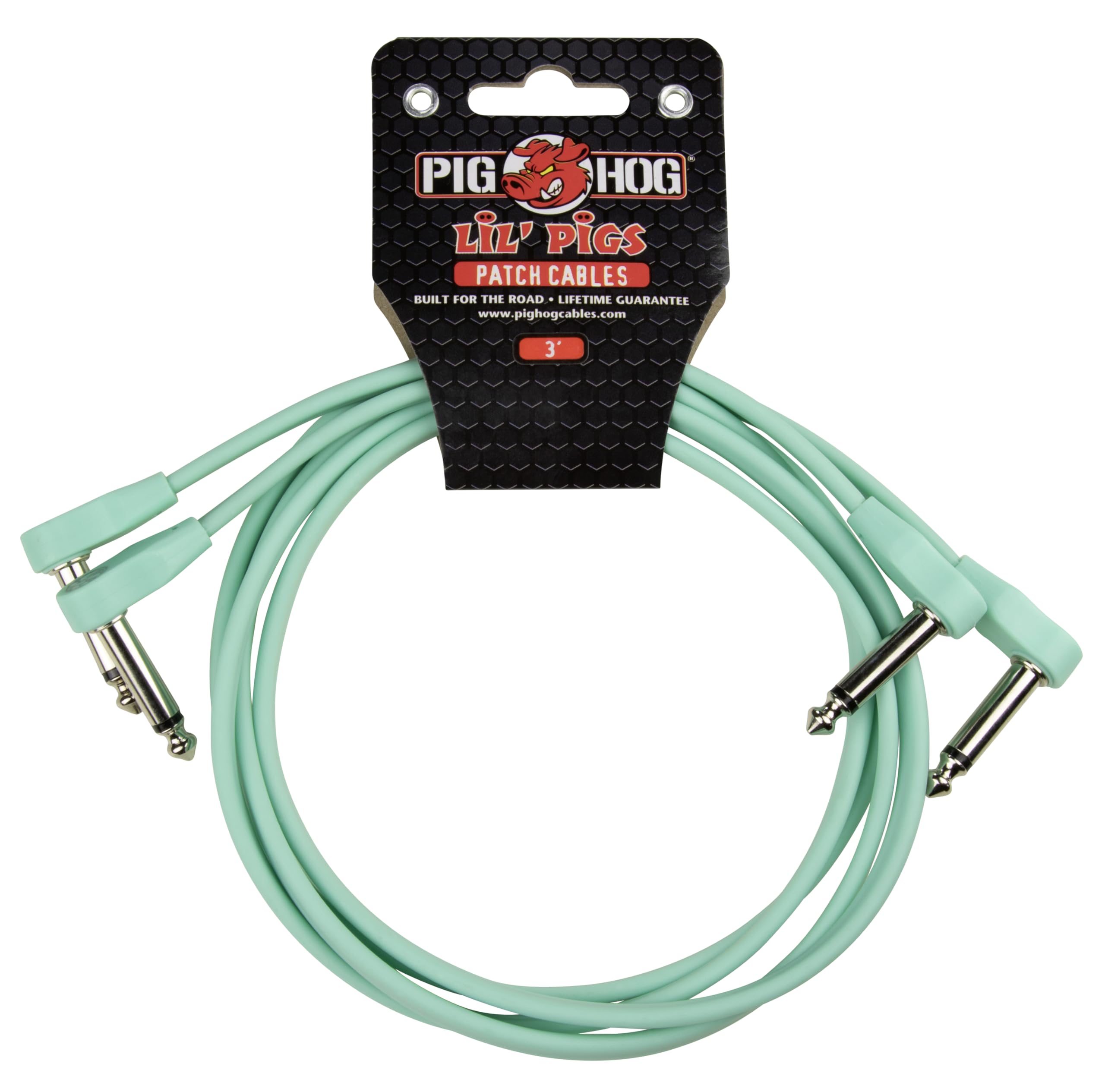 Seafoam Green Pig Hog Lil Pigs 3 ft Low Profile Patch Cables for Servers
| Pig Hog Lil Pigs 3 ft Low Profile Seafoam Gr