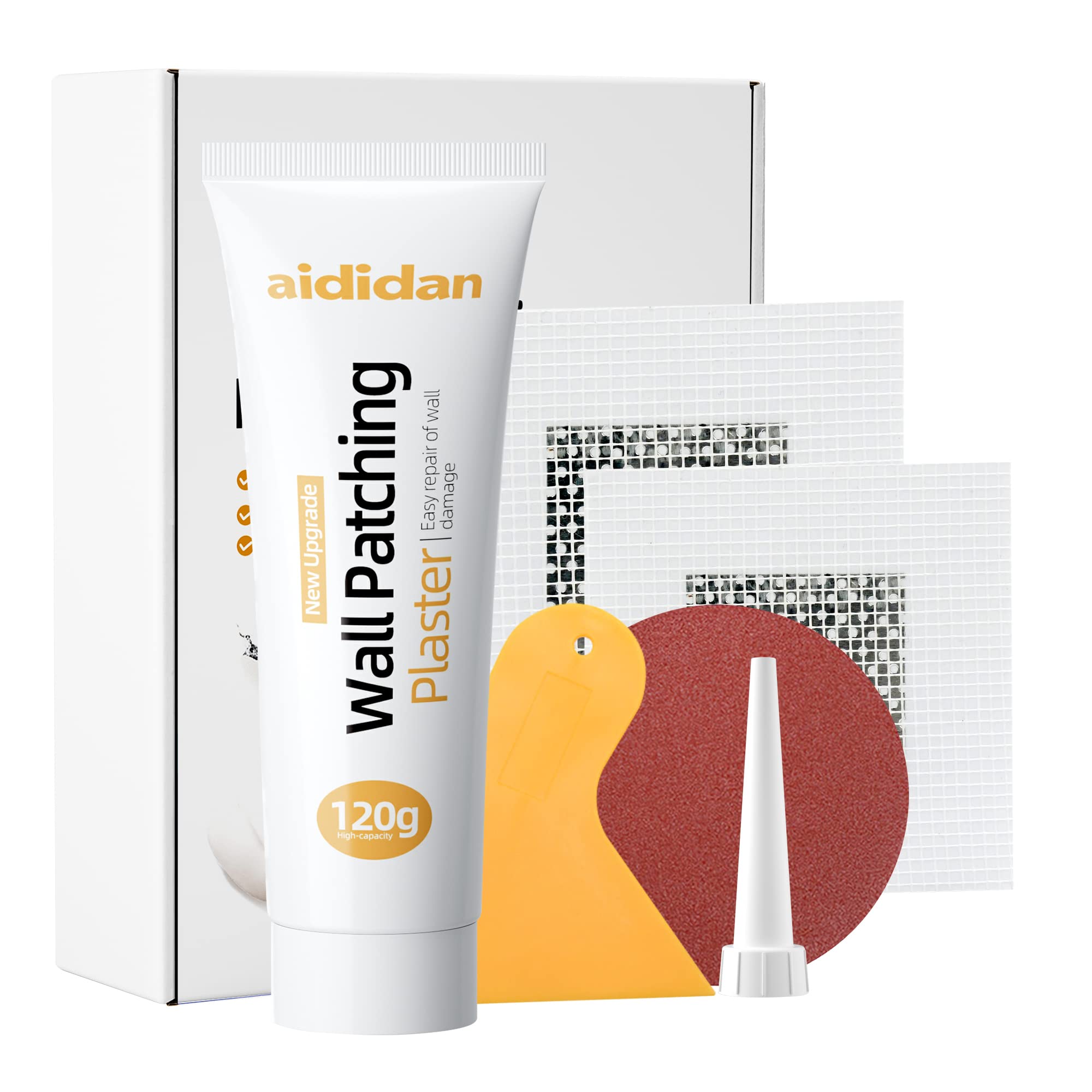 2" Wall Repair Drywall Patch Kit with Scraper - Quick Fix Solution for Home Wall Mending
| Easy Fix Drywall Patch Repai