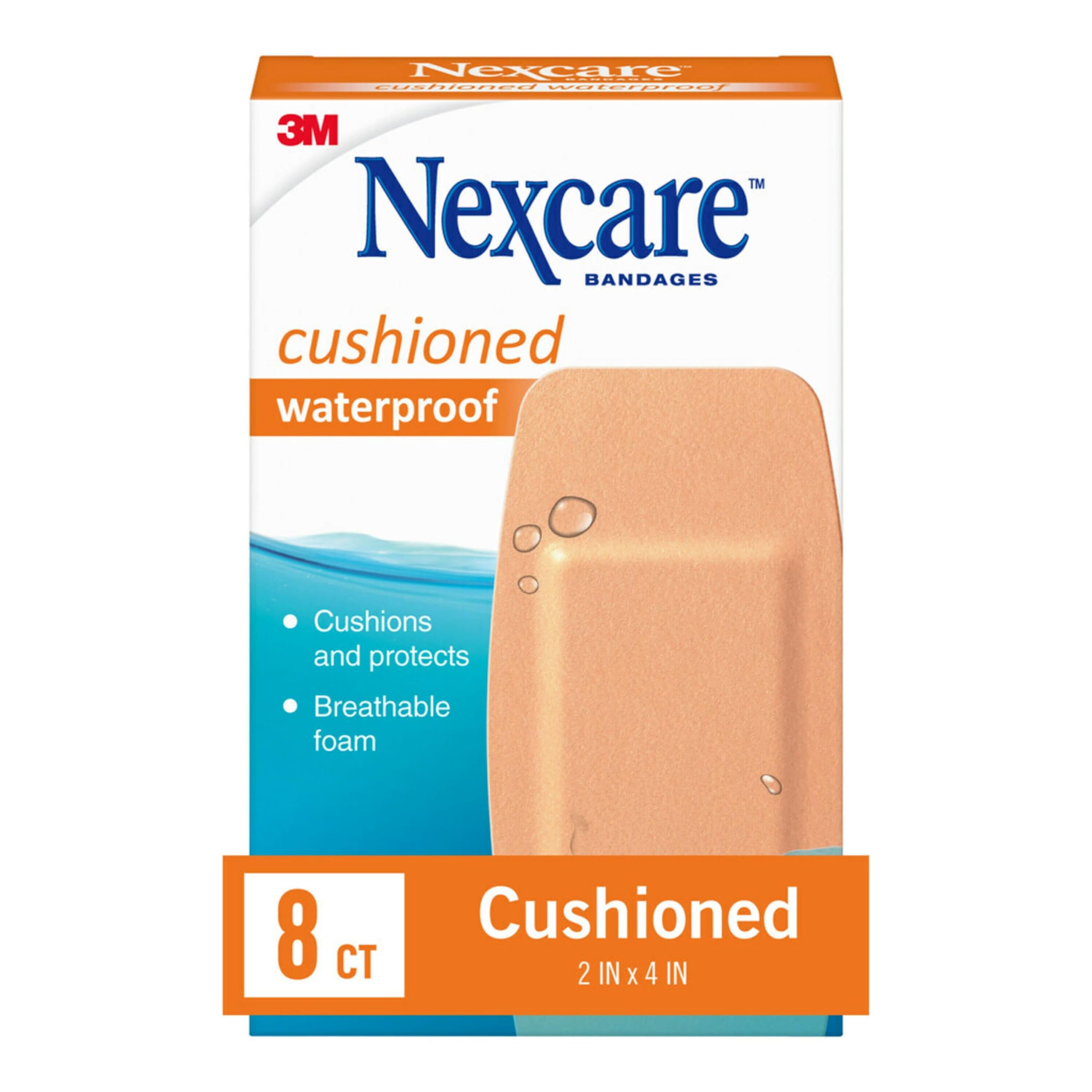 Nexcare Waterproof Cushioned Bandages for Knee & Elbow Protection, Athletes, Outdoor Activities
| Nexcare Waterproof Cu
