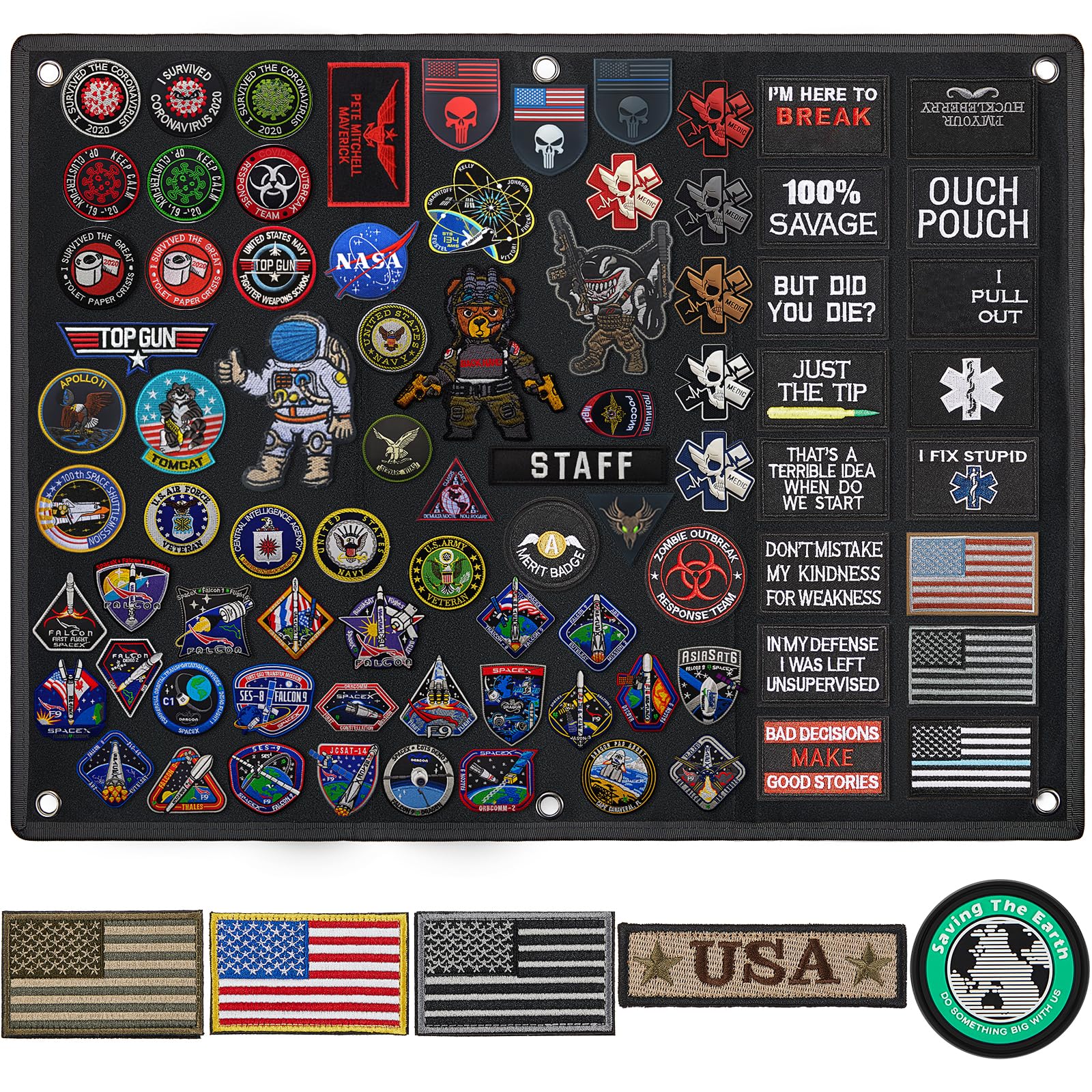 Tactical Patch Display Board - Military Grade Foldable for Collectors and Enthusiasts at Home or Office
| Tactical Patc